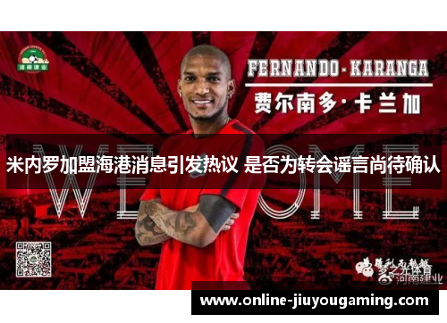 米内罗加盟海港消息引发热议 是否为转会谣言尚待确认